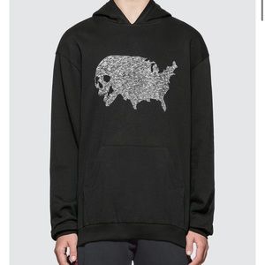 NWOT Alchemist USA Skull Tweed Hoodie